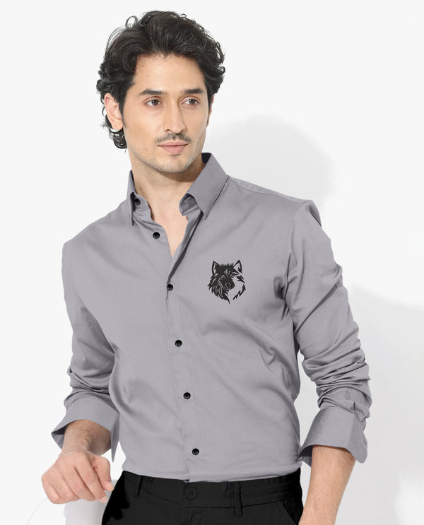 MenLine Premium Embroidered Shirt